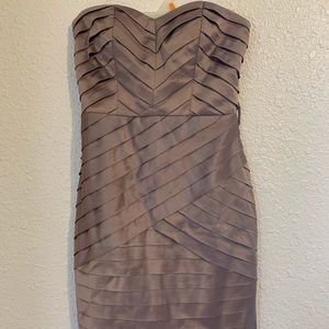 Tan/cream mini-dress